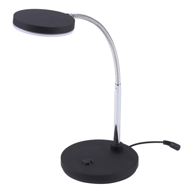 AMAX INCORPORATED VLED1800BK Bostitch Metal Gooseneck LED Desk Lamp, 9-7/16inH, Black AMAX INCORPORATED VLED1800BK Bostitch Metal Gooseneck LED Desk Lamp, 9-7/16inH, Black