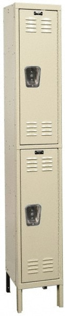 Hallowell U1226-2A-PT 1-Wide Locker: 12" Wide, 11" Deep, 66" High, Padlock