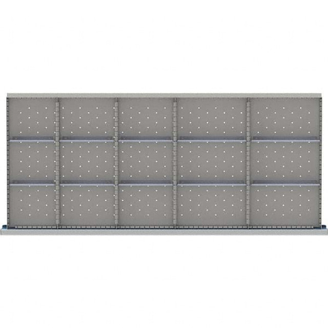 LISTA MSDR415-100 15-Compartment Drawer Divider Layout for 3.15" High Drawers