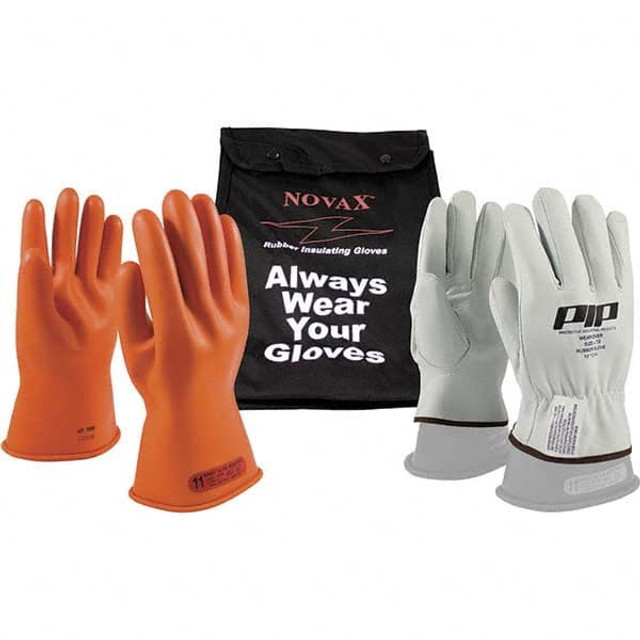 PIP 147-SK-0/12-KIT Electrical Protection Gloves & Leather Protectors; Type: Lineman's Glove Kit; Glove Type: Lineman's Glove Kit; Numeric Size: 12; Primary Material: Latex; Coating Material: Rubber; Glove Class Number: 0; Material: Rubber; Latex; Le