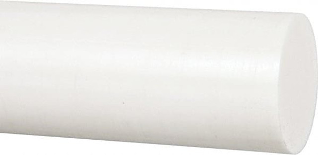 Made in USA 5505491 Plastic Rod: Polyester (Polybutylene Terephthalate), 1' Long, 3" Dia, Natural