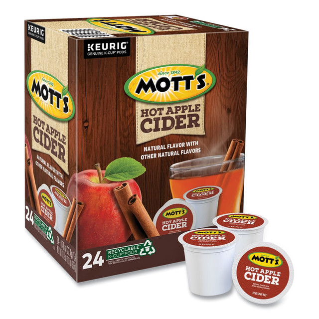 MOTT'S LLP 8604 Hot Apple Cider K-Cup Pods, 1 oz K-Cup Pod, 24/Box