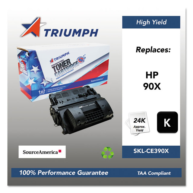 TRI INDUSTRIES NFP Triumph™ CE390X 751000NSH1222 Remanufactured CE390X (90X) High-Yield Toner, 24,000 Page-Yield, Black