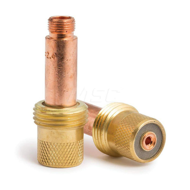 Lincoln Electric KP4754-332-B10 TIG Torch Collets & Collet Bodies; Product Type: Collet Body ; Hole Diameter: 0.0940 ; Material: Copper Alloy ; For Use With: 17/18/26 TIG Torches using 3/32" Tungsten Electrodes; 17/18/26 TIG Torches using 3/32" Tungs