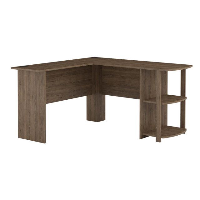 AMERIWOOD INDUSTRIES, INC. Ameriwood Home 9354333COM  Dakota 51inW L-Shaped Computer Desk With Bookshelves, Rustic Oak