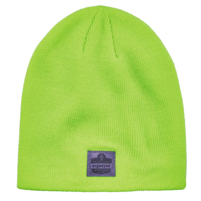 ERGODYNE CORPORATION 16813 Ergodyne N-Ferno 6812 Ribbed Knit Beanie, One Size, Lime ERGODYNE CORPORATION 16813 Ergodyne N-Ferno 6812 Ribbed Knit Beanie, One Size, Lime