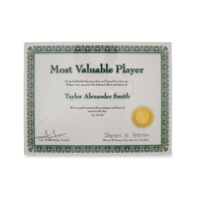 ADVANTUS CORP. 75317 Advantus Panel Wall Acrylic Certificate Holder - Holds 11in x 8.50in Insert - Horizontal, Vertical - Hook - 1 Each - Acrylic - Clear ADVANTUS CORP. 75317 Advantus Panel Wall Acrylic Certificate Holder - Holds 11in x 8.50in Insert - Horizontal, Vertical - Hook - 1 Each - Acrylic - Clear