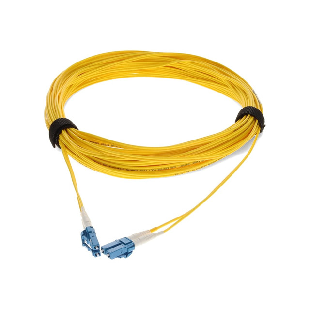 ADD-ON COMPUTER PERIPHERALS, INC. ADD-LC-LC-20M9SMF AddOn 20m LC (Male) to LC (Male) Yellow OS1 Duplex Fiber OFNR (Riser-Rated) Patch Cable - 100% compatible and guaranteed to work