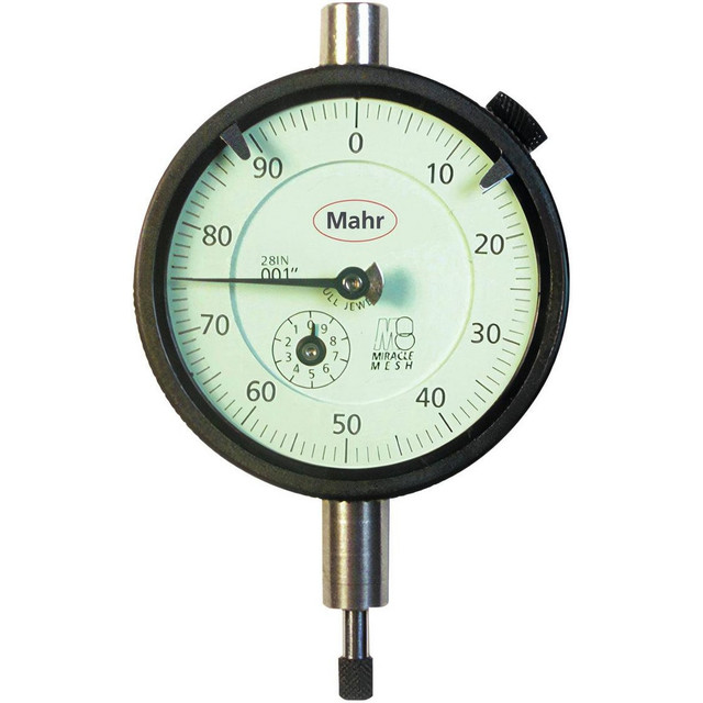 Mahr 2015786 Dial Drop Indicator: 0.075" Range, 0-15-0 Dial Reading, 0.0005" Graduation