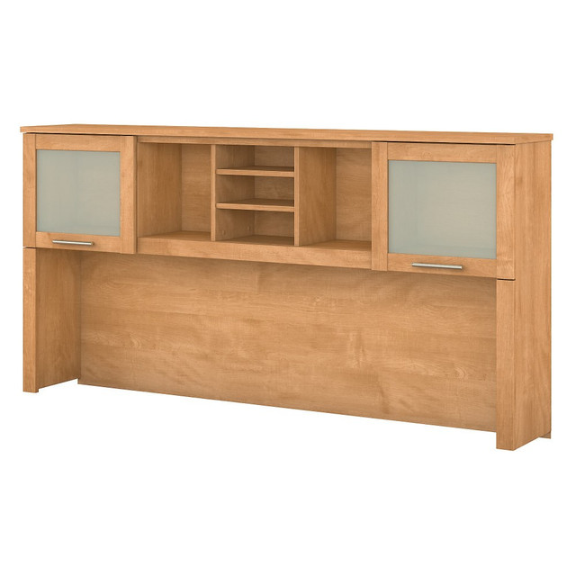 BUSH INDUSTRIES INC. WC81411 Bush Furniture Somerset 72inW L Shaped Desk Hutch, Maple Cross, Standard Delivery BUSH INDUSTRIES INC. WC81411 Bush Furniture Somerset 72inW L Shaped Desk Hutch, Maple Cross, Standard Delivery