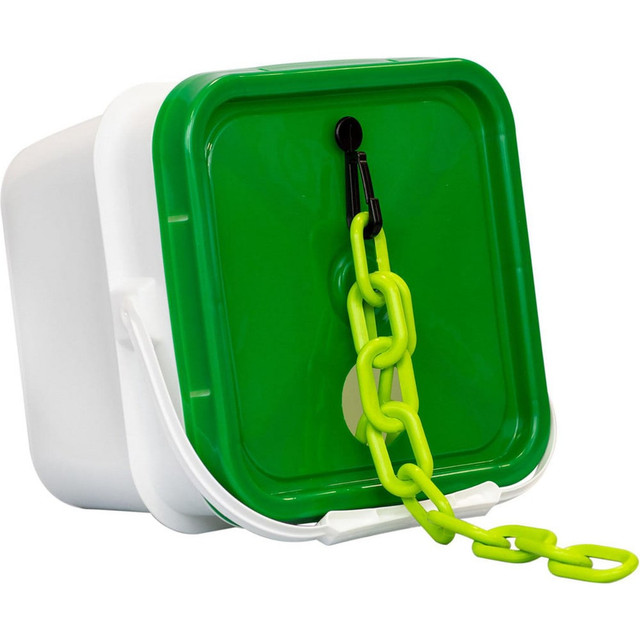 Mr. Chain 51014-P2 Barrier Rope & Chain; Material: Plastic; Polyethylene ; Material: HDPE ; Type: Safety Chain ; Snap End Material: Plastic; Polyethylene ; Hook Fitting Material: Plastic ; Color: Safety Green