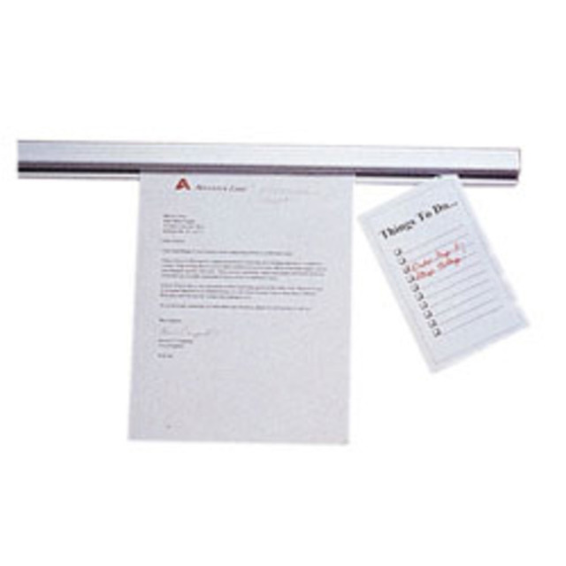 ADVANTUS CORP. AVT2000 Advantus Grip-A-Strip Display Rail, 1-1/2in x 24in, Satin Finish Gray