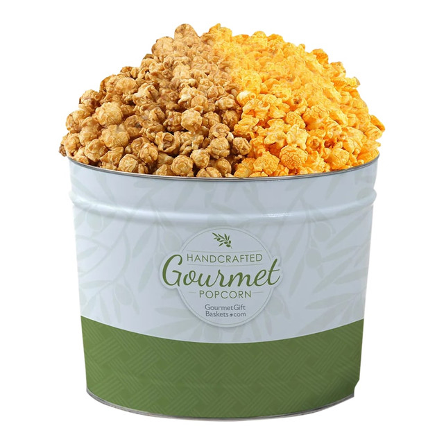 RISE NORTH AMERICA LLC 7108A Gourmet Gift Baskets Caramel & Cheddar Popcorn Tin