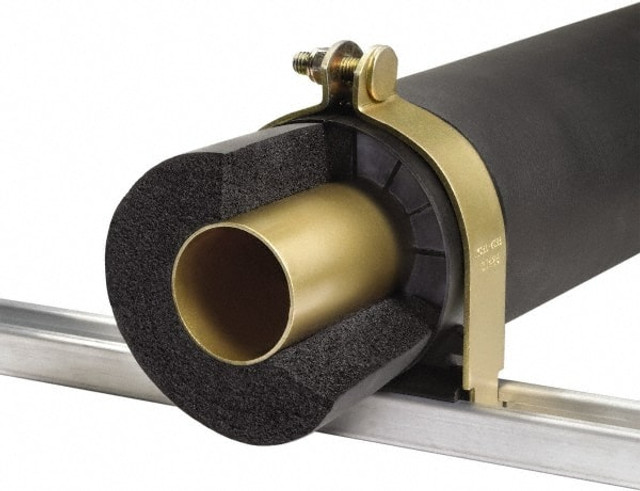 Klo-Shure 726262 Strut Mount Insulation Coupling: 2-5/8" Pipe, Steel, Trivalent Zinc & Yellow Finish