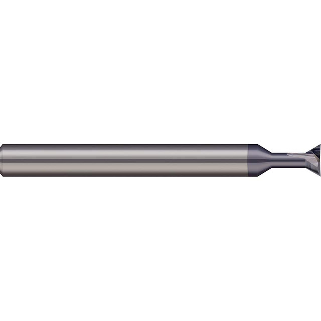 Micro 100 DT-250-030-010X Dovetail Cutter: 30 °, 1/4" Cut Dia, 0.161" Cut Width, Solid Carbide