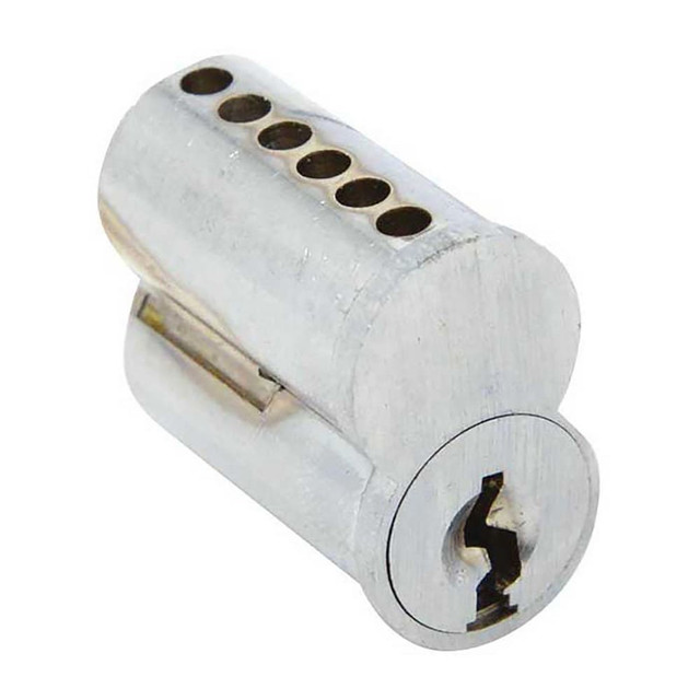 Ilco 28016-BA-26D Cylinders; Type: Small Format IC ; Keying: A Keyway ; Material: Brass ; Hand Orientation: Non-Handed ; Finish/Coating: Satin Chrome ; Cylinder Diameter: 1.125in