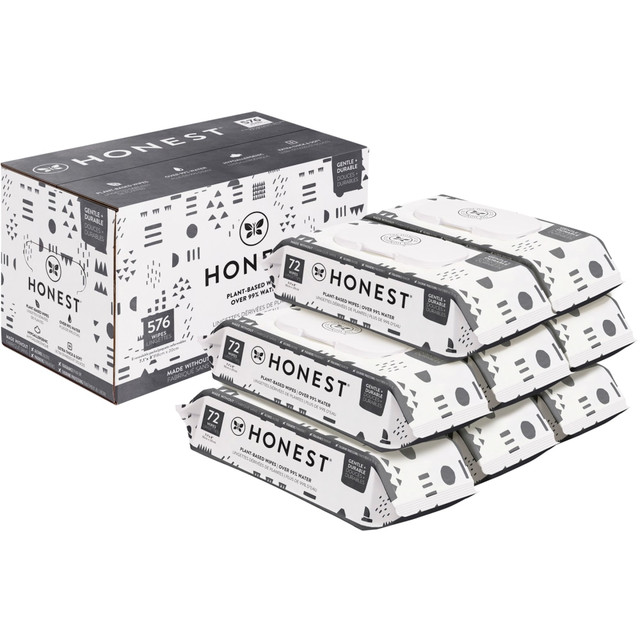 THE HONEST COMPANY, INC. H01WP800V400R The Honest Company Honest Baby Wipes, Pattern Play, Pack Of 576 Wipes