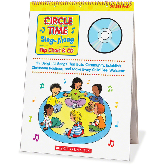 SCHOLASTIC INC 439635241 Scholastic Flip Chart/CD - Circle Time Sing-Along - Grades Pre-K-1