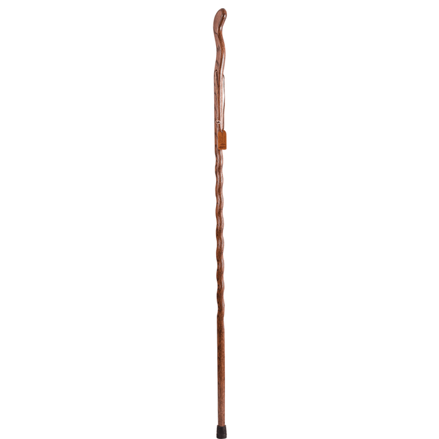 BRAZOS WALKING STICKS 602-3000-1092  Fitness Walker Oak Walking Stick, 55in, Tan