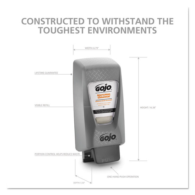 GO-JO INDUSTRIES GOJO® 7200-01 PRO 2,000 Hand Soap Dispenser, 2,000 mL, 7.06 x 5.9 x 17.2, Black