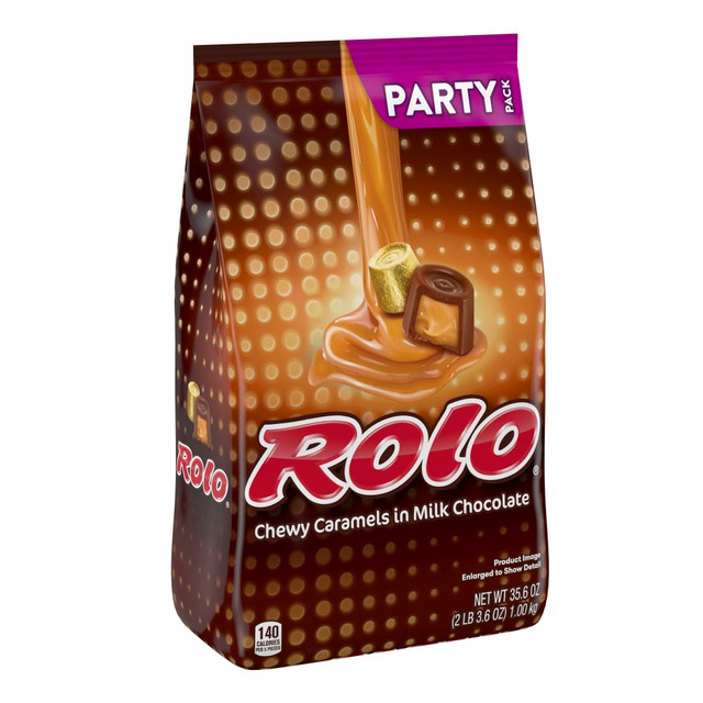 HERSHEY Rolo 37858  Milk Chocolate Caramel Candy, 35.6-Oz Bag