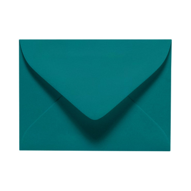 ACTION ENVELOPE EXLEVC-25-50 LUX Mini Envelopes, #17, Gummed Seal, Teal, Pack Of 50