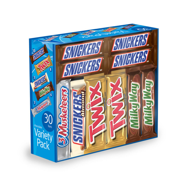 MARS CHOCOLATE NORTH AMERICA LLC 220-00085 Mars Chocolate Bars, Variety Pack Of 30 MARS CHOCOLATE NORTH AMERICA LLC 220-00085 Mars Chocolate Bars, Variety Pack Of 30