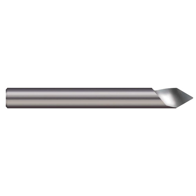 Harvey Tool 814712 Engraving Cutter: 90 °, 3/16" Dia, 0.01" Tip Dia, Tipped Off Point, Solid Carbide