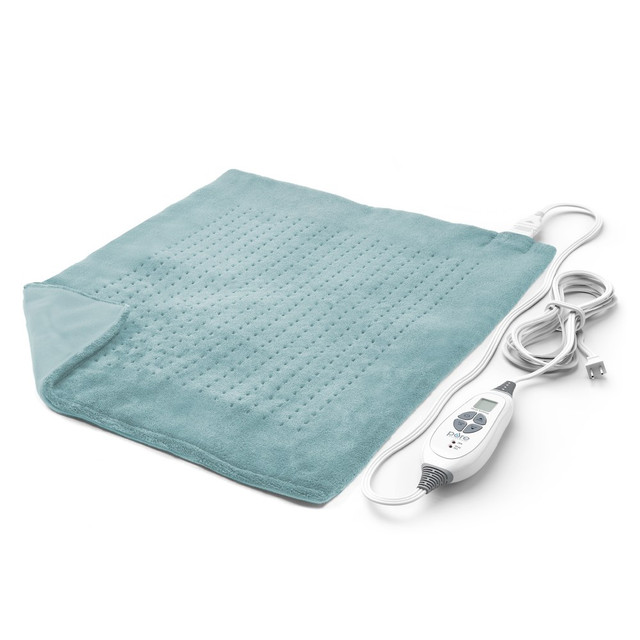 BEAR DOWN CONSULTING PEHPWIDE-SG Pure Enrichment PureRelief XXL Ultra-Wide Microplush Heating Pad, 19-1/2in x 24in, Sea Glass BEAR DOWN CONSULTING PEHPWIDE-SG Pure Enrichment PureRelief XXL Ultra-Wide Microplush Heating Pad, 19-1/2in x 24in, Sea Glass