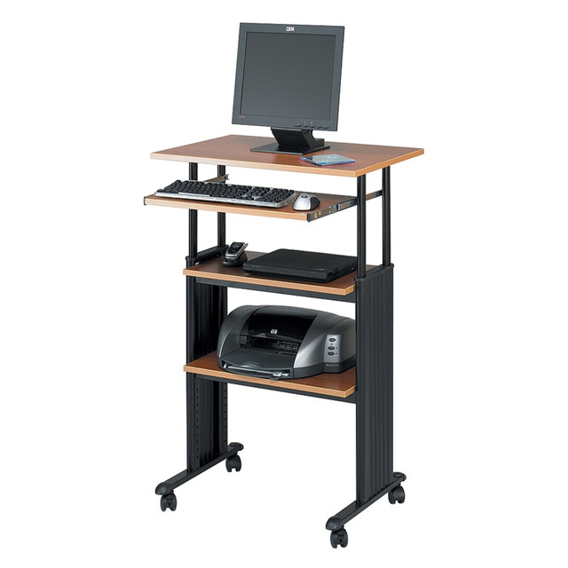 SAFCO PRODUCTS CO Safco 1929CY  Muv Stand-up Adjustable Height Desk Workstation, 49inH x 22inW x 29inD, Cherry