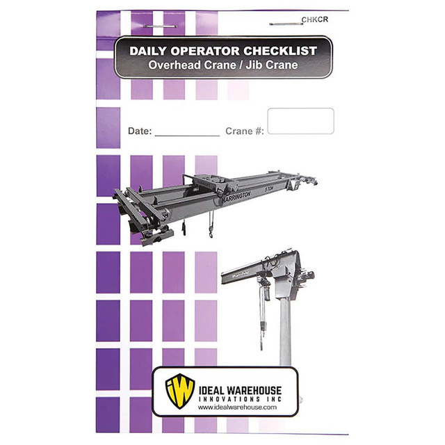 Ideal Warehouse Innovations Inc. 70-1082-CP Information Centers, Stations & Binders; Product Type: Inspection Checklist