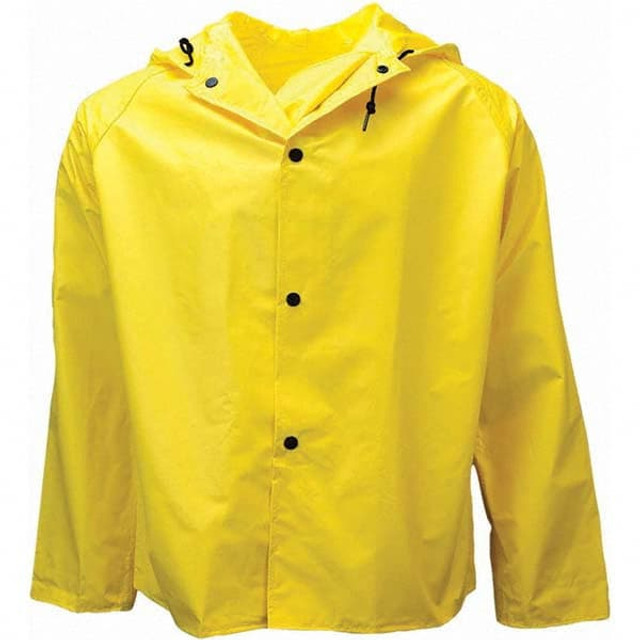 Neese 35-AJ XL Rain Jacket: Size XL, Yellow, Nylon & PVC