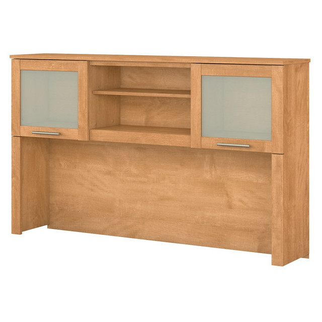 BUSH INDUSTRIES INC. WC81431 Bush Furniture Somerset 60inW L Shaped Desk Hutch, Maple Cross, Standard Delivery BUSH INDUSTRIES INC. WC81431 Bush Furniture Somerset 60inW L Shaped Desk Hutch, Maple Cross, Standard Delivery