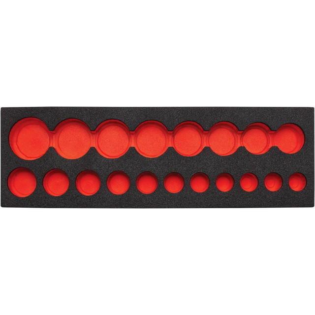 Proto J74116FV Tool Box Case & Cabinet Inserts; Type: Foam Insert ; For Use With: J74116 ; Material Family: Polyethylene ; Width (Inch): 16 ; Depth (Inch): 5 ; Height (Inch): 1-1/4