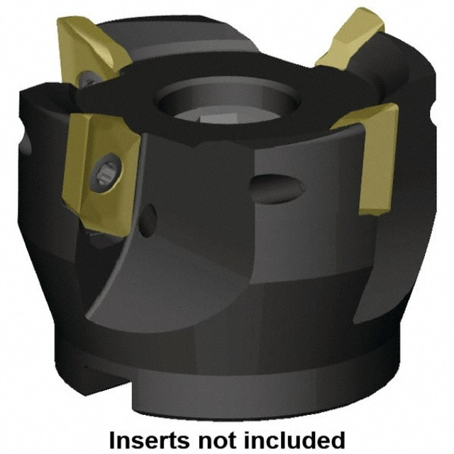 Kennametal 5673745 Indexable High-Feed Face Mill: 1" Arbor Hole