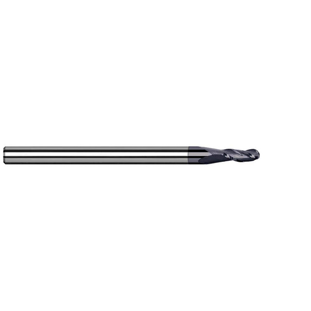 Harvey Tool 911562-C3 Ball End Mill: 0.062" Dia, 0.093" LOC, 3 Flute, Solid Carbide