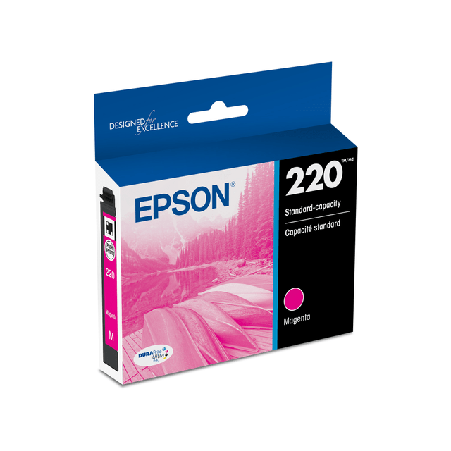 EPSON AMERICA INC. T220320-S Epson 220 DuraBrite Ultra Magenta Ink Cartridge, T220320-S EPSON AMERICA INC. T220320-S Epson 220 DuraBrite Ultra Magenta Ink Cartridge, T220320-S