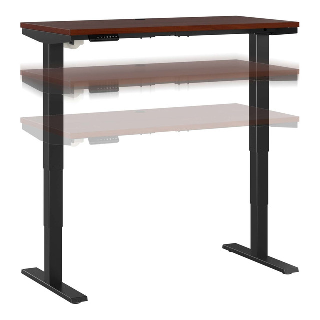 BUSH INDUSTRIES INC. Bush Business Furniture M4S4824HCBK  Move 40 Series Electric 48inW x 24inD Electric Height-Adjustable Standing Desk, Hansen Cherry/Black, Standard Delivery