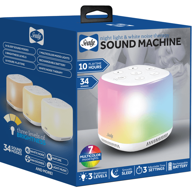 BYTECH NY, INC. SL-HW-SN-100-WT Sealy SL-HW-SN-100-WT Multicolor LED Sleep Speaker, White BYTECH NY, INC. SL-HW-SN-100-WT Sealy SL-HW-SN-100-WT Multicolor LED Sleep Speaker, White