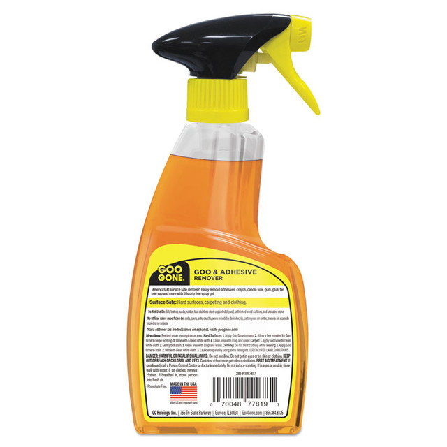 WEIMAN Goo Gone® 2096EA Spray Gel Cleaner, Citrus Scent, 12 oz Spray Bottle