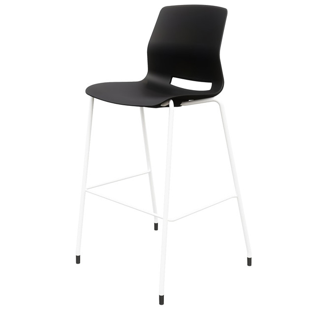 KENTUCKIANA FOAM INC 2700BR-WH-10 KFI Studios Imme Stacking Bar Stool, 44inH, Black/White