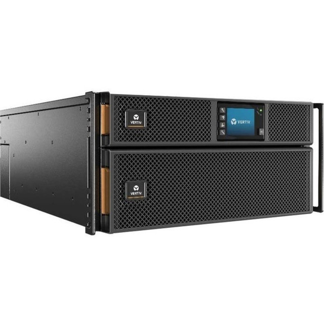 VERTIV Liebert GXT5-10KIRT5UXLN Vertiv Liebert GXT5 UPS - 10kVA/10kW 230V | Online Rack Tower Energy Star - Double Conversion | 5U | Built-in RDU101 Card| Color/Graphic LCD| 3-Year Warranty