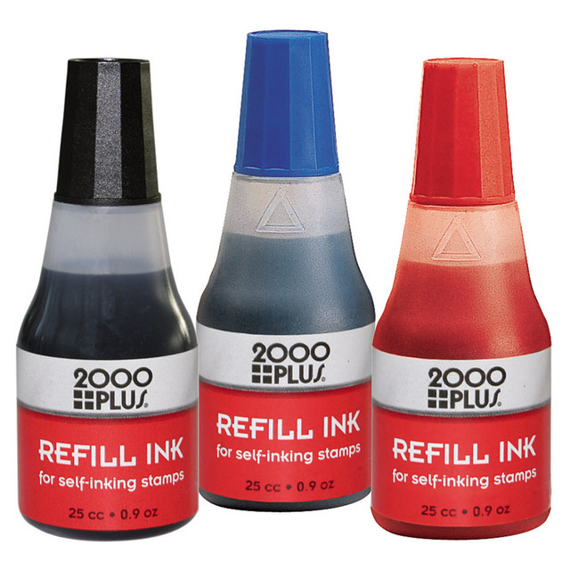 CONSOLIDATED STAMP MFG CO 32961 2000 PLUS Self-Inking Stamp Refill Ink, 1 Oz, Blue CONSOLIDATED STAMP MFG CO 32961 2000 PLUS Self-Inking Stamp Refill Ink, 1 Oz, Blue