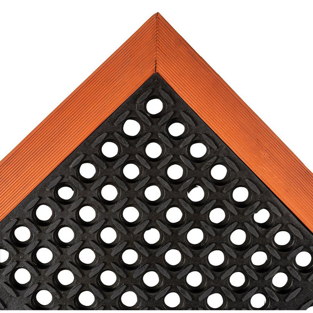 Notrax 514S4052OB Anti-Fatigue Mat: 52" Length, 40" Wide, Natural Rubber, Beveled Edge, Standard-Duty