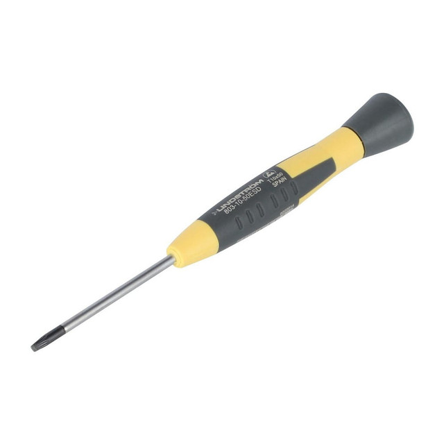 Lindstrom Tool 803-7-50ESD Torx Drivers; End Type: Torx ; Torx Size: T7 ; Handle Type: Ergonomic ; Blade Length (Decimal Inch): 1.9685 ; Handle Length (Decimal Inch - 4 Decimals): 3.4200 ; Overall Length (Decimal Inch): 5.4000