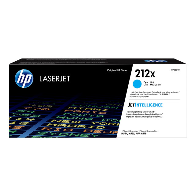 HP INC. W2121X HP 212X Cyan High Yield Toner Cartridge, W2121X