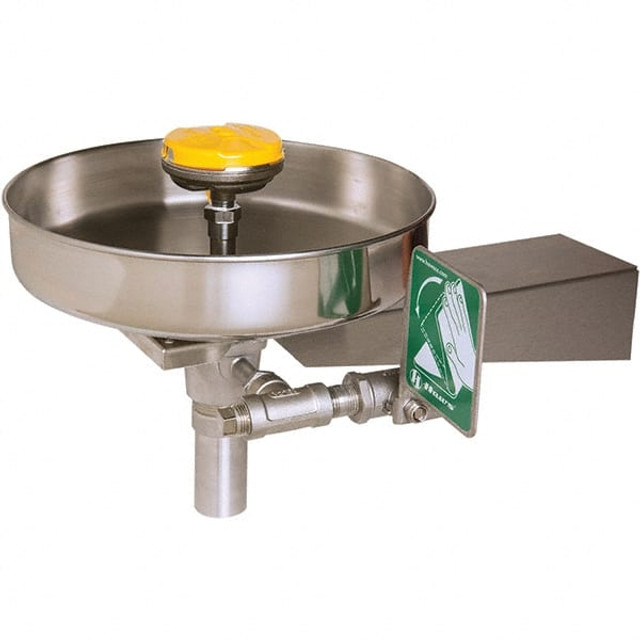 Haws 7778B 15" Wide x 13" High, Wall Mount, Stainless Steel Bowl, Eye & Face Wash Station