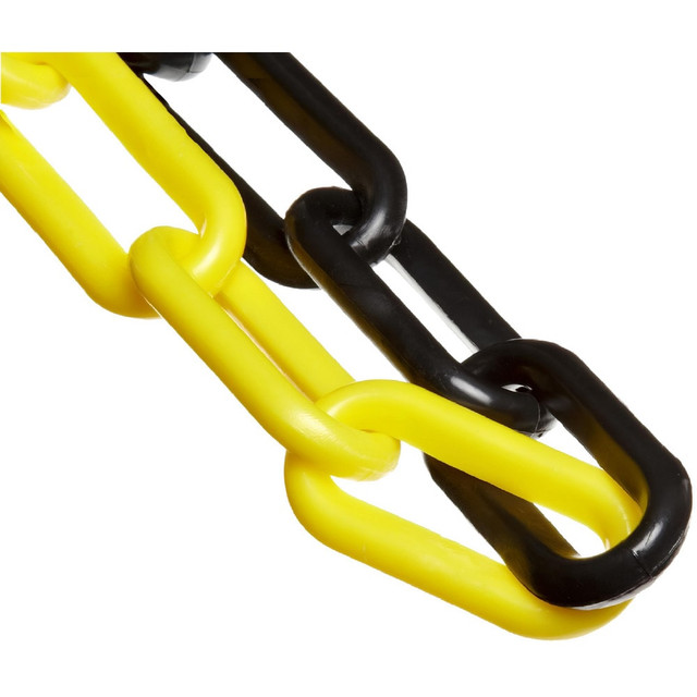 Mr. Chain 50029-100 Barrier Rope & Chain; Material: Plastic; Polyethylene ; Material: HDPE ; Type: Safety Chain ; Snap End Material: Plastic; Polyethylene ; Hook Fitting Material: Plastic ; Color: Yellow/Black