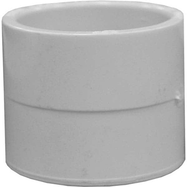 Jones Stephens PFC115 Plastic Pipe Fittings; Fitting Type: Coupling ; Fitting Size: 1-1/2 in ; Material: PVC ; End Connection: Hub x Hub ; Color: White ; Schedule: 40