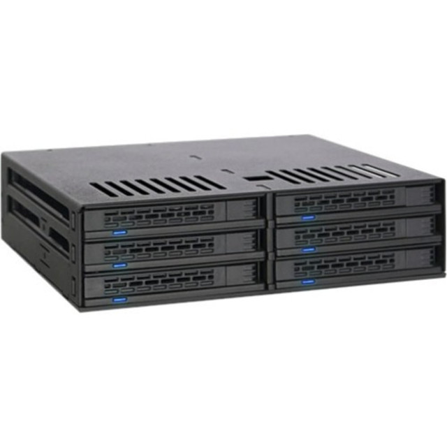 ICY DOCK MB326SP-B ExpressCage MB326SP-B Drive Enclosure for 5.25in - Serial ATA/600 Host Interface Internal - Black - 6 x Total Bay - 6 x 2.5in Bay - Plastic, Metal, Acrylonitrile Butadiene Styrene (ABS) ICY DOCK MB326SP-B ExpressCage MB326SP-B Drive Enclosure for 5.25in - Serial ATA/600 Host Interface Internal - Black - 6 x Total Bay - 6 x 2.5in Bay - Plastic, Metal, Acrylonitrile Butadiene Styrene (ABS)